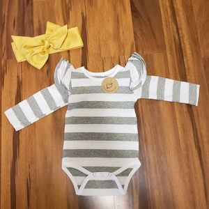 Striped onesie